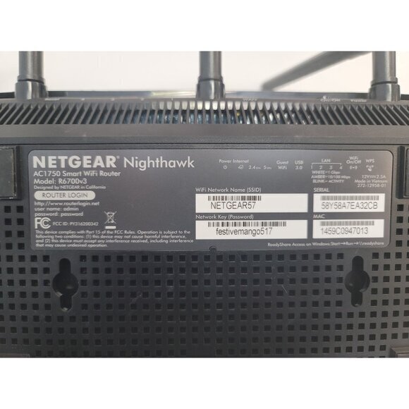 NETGEAR R6700V3 Nighthawk AC1750 Smart WiFi Router - Picture 4 of 4